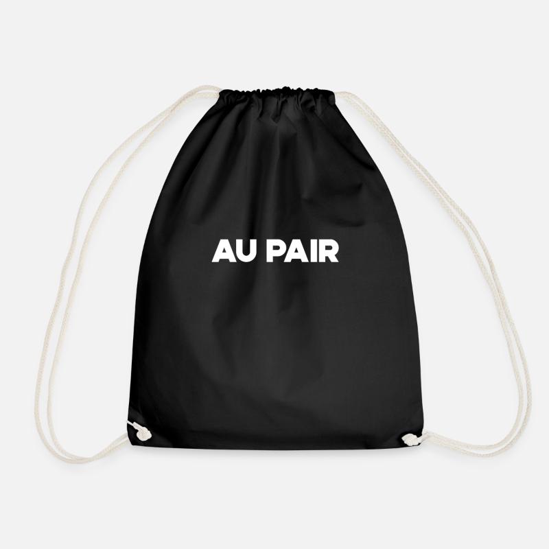 Au Pair Kindermädchen - Turnbeutel - Schwarz