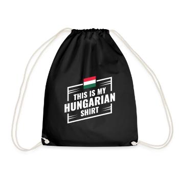 Ceci est mon idée cadeau chemise hongroise - Sac de sport léger - noir - Devant