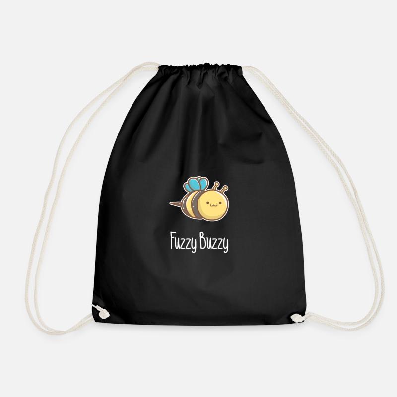 Fuzzy Buzzy Biene Beekind Imker Kinder - Turnbeutel - Schwarz