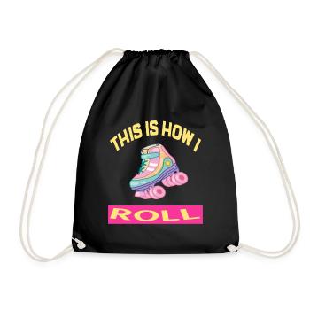 C'est comme ça que je roule Rollerskates Rollerskating - Sac de sport léger - noir - Devant