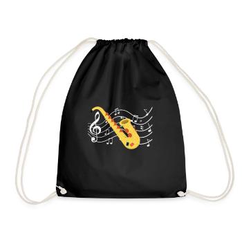 saxophoniste - Sac de sport léger - noir - Devant