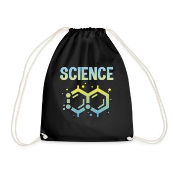 Science physics chemistry gift - Drawstring Bag - black - Front