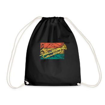Trompette trompette - Sac de sport léger - noir - Devant