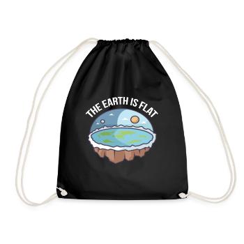 La terre est plate - Earth Society - Sac de sport léger - noir - Devant