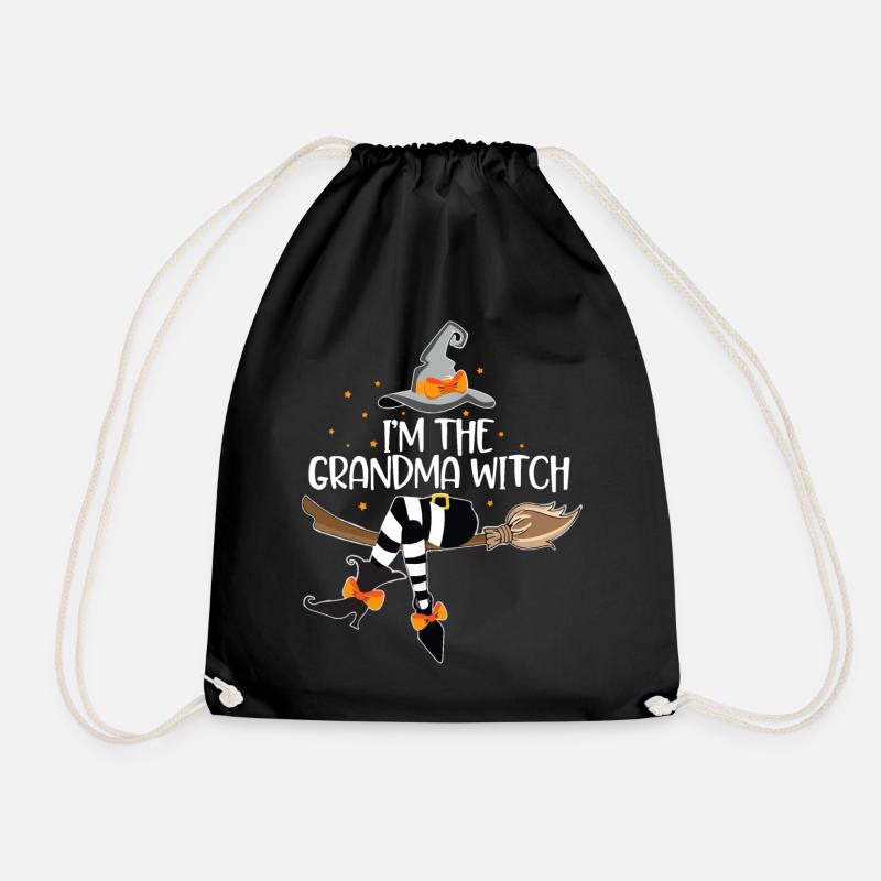 I'm the Grandma Witch - Drawstring Bag - black