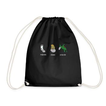 Philosophy Socrates Plato Aristotle - Drawstring Bag - black - Front