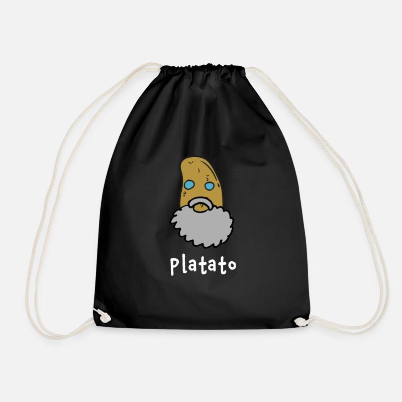 Philosoph Platon - Turnbeutel - Schwarz