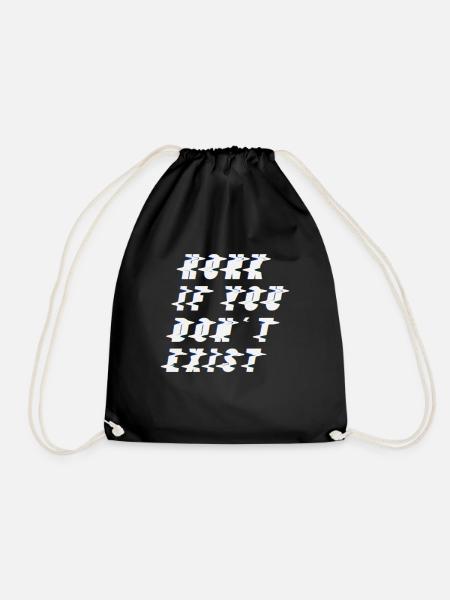 Existentialism philosophy - Drawstring Bag - black