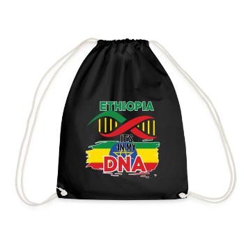L'Ethiopie est dans mon ADN - Sac de sport léger - noir - Devant