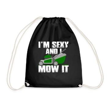 Je suis sexy et je le tond - Jardinier tondeuse à gazon jardinier - Sac de sport léger - noir - Devant
