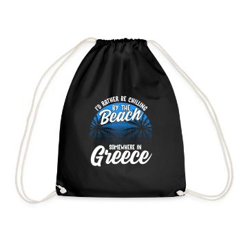Grèce - Sac de sport léger - noir - Devant