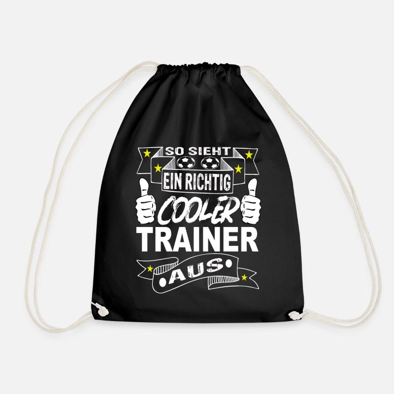 Fußball trainer - Turnbeutel - Schwarz