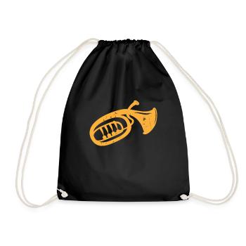 Tenor horn - Drawstring Bag - black - Front