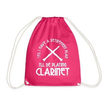Clarinette clarinette clarinette - Sac de sport léger - fuchsia - Devant