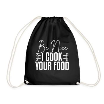 Cook Cook - Drawstring Bag - black - Front