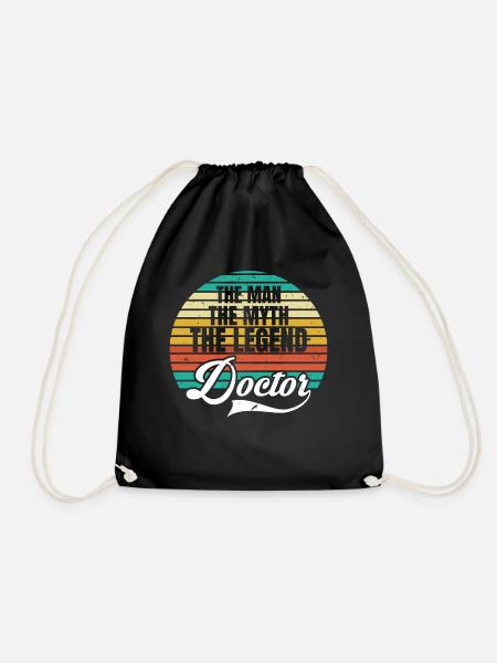 The Man The Myth The Legend 2020 Doctor - Drawstring Bag - black
