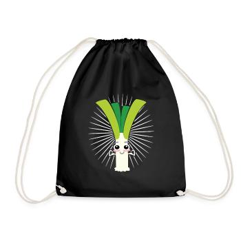 leek - Drawstring Bag - black - Front