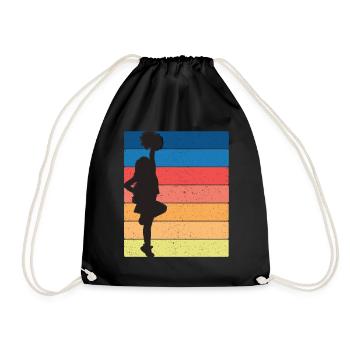 cheerleader - Drawstring Bag - black - Front
