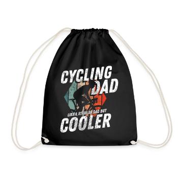 Cycling Dad | cool papa cycliste cycliste - Sac de sport léger - noir - Devant