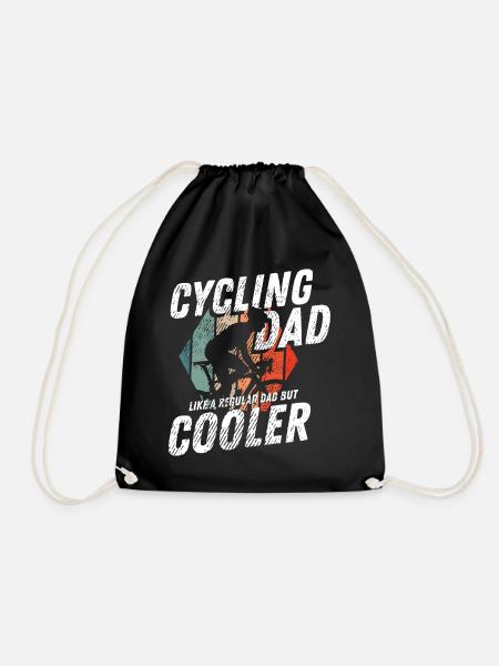 Cycling Dad | cooles Papa Radfahrer Fahrradfahrer - Turnbeutel - Schwarz