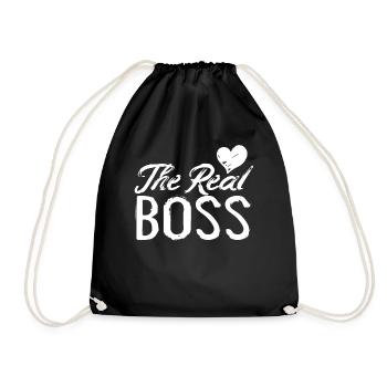 Le partenaire du vrai boss pour les amoureux Saint Valentin - Sac de sport léger - noir - Devant