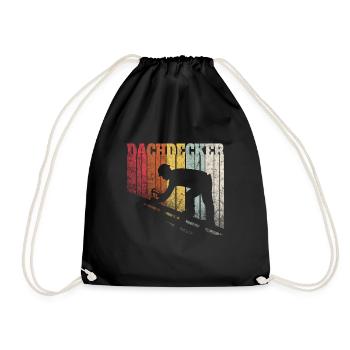 Couvreurs maître apprenti vintage disant cadeau - Sac de sport léger - noir - Devant