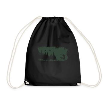 Conception de chasseur - Sac de sport léger - noir - Devant