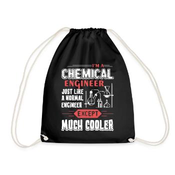 Chemical Engineer Chemical Engineer Cooler - Drawstring Bag - black - Front