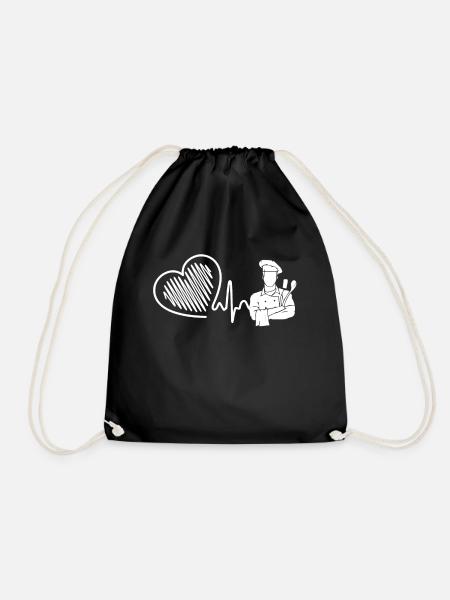 Chef Chef Heartbeat - Turnbeutel - Schwarz