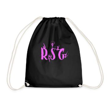 Rhymic gymnastics RSG gymnastics sport - Drawstring Bag - black - Front