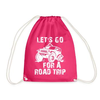 Voyage aventure cadeau du monde - Sac de sport léger - fuchsia - Devant