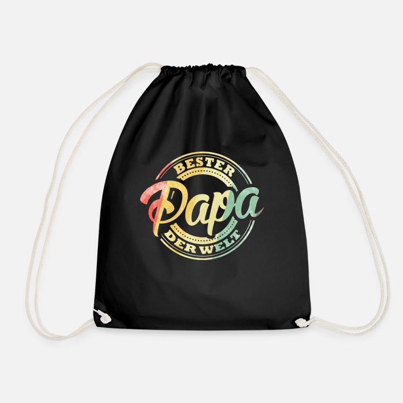 Bester Papa der Welt - Turnbeutel - Schwarz