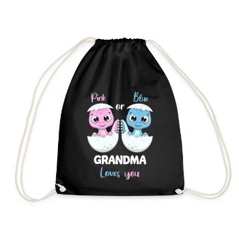 Grand-mère rose ou bleue vous aime le sexe révéler la fête - Sac de sport léger - noir - Devant