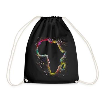 Africa - Drawstring Bag - black - Front