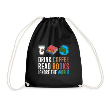 livre - Sac de sport léger - noir - Devant