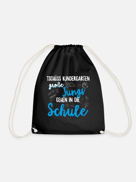 Einschulung Schulanfang Kindergarten Schulstart - Turnbeutel - Schwarz