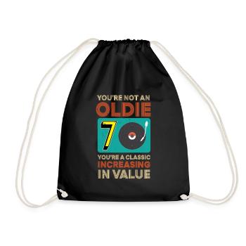 70th birthday You're Not An Oldie November 1950 - Drawstring Bag - black - Front