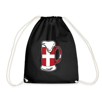 Denmark - Drawstring Bag - black - Front