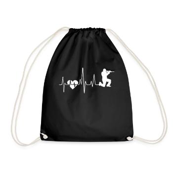 Battement de cœur Airsoft Airsoft - Sac de sport léger - noir - Devant