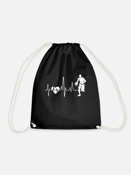 Basketball Basketball Heartbeat - Sac de sport léger - noir