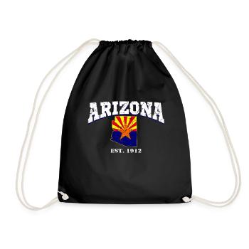 Arizona USA - Turnbeutel - Schwarz - Vorne
