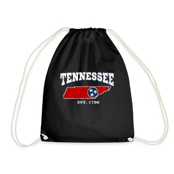 Tennessee est. 1796 - Turnbeutel - Schwarz - Vorne