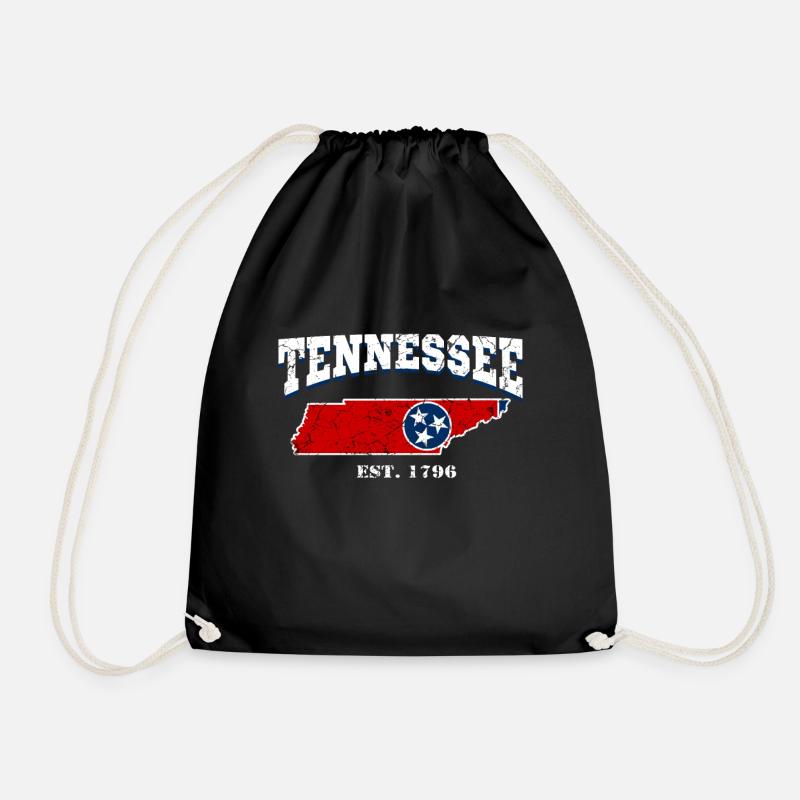 Tennessee est. 1796 - Turnbeutel - Schwarz