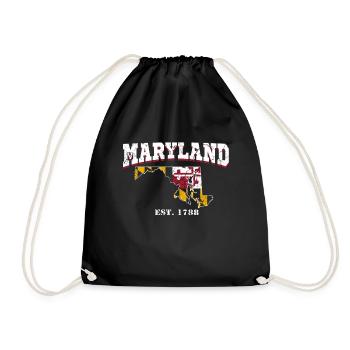 Maryland est. 1788 - Turnbeutel - Schwarz - Vorne
