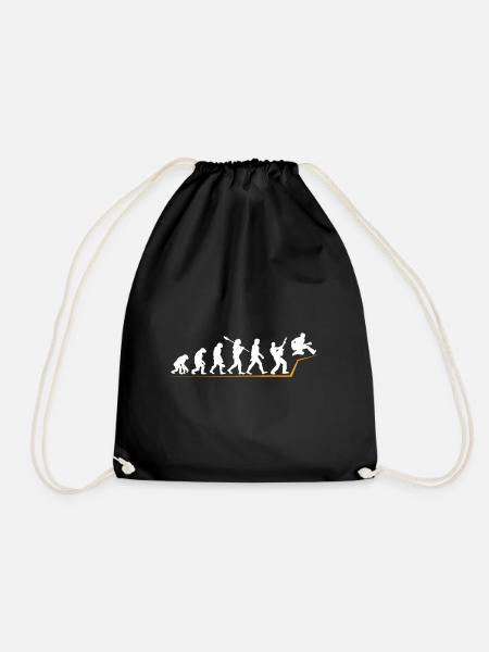 guitar - Drawstring Bag - black