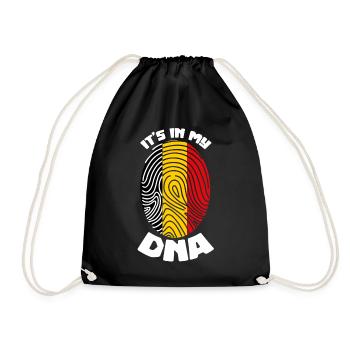 Belgique drapeau belge ADN belge - Sac de sport léger - noir - Devant