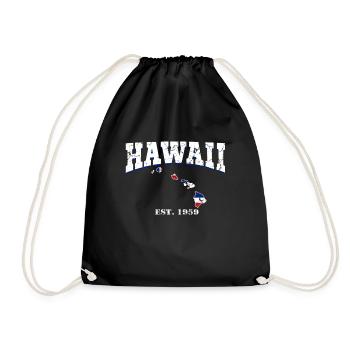 Hawaii - Turnbeutel - Schwarz - Vorne