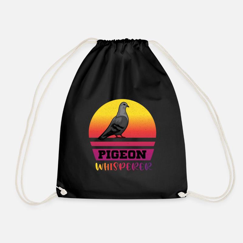 Pigeon Whisperer - Taube Tauben Taubenzüchter - Turnbeutel - Schwarz