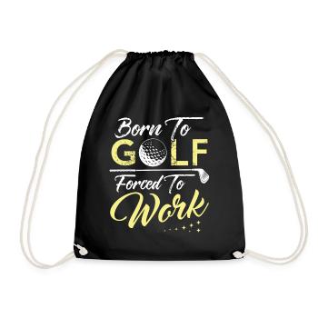 Golf Golf Club Golfeur Golfeur Cadeau - Sac de sport léger - noir - Devant