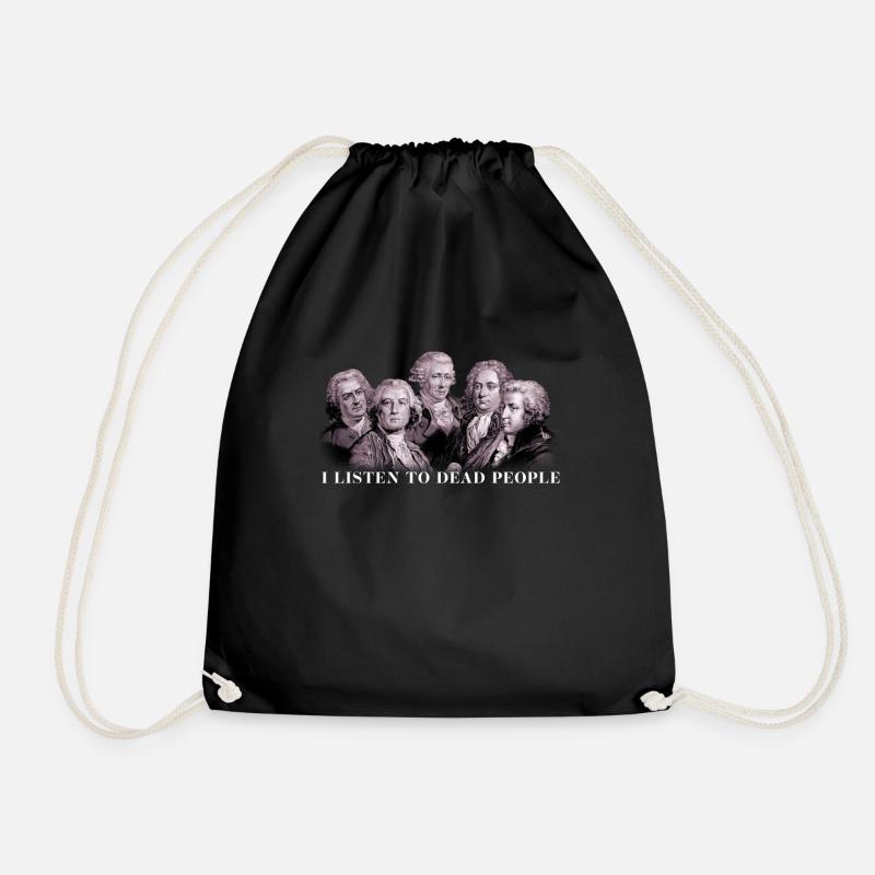 Musique classique Bach Gluck Beethoven Haydn Mozart - Sac de sport léger - noir